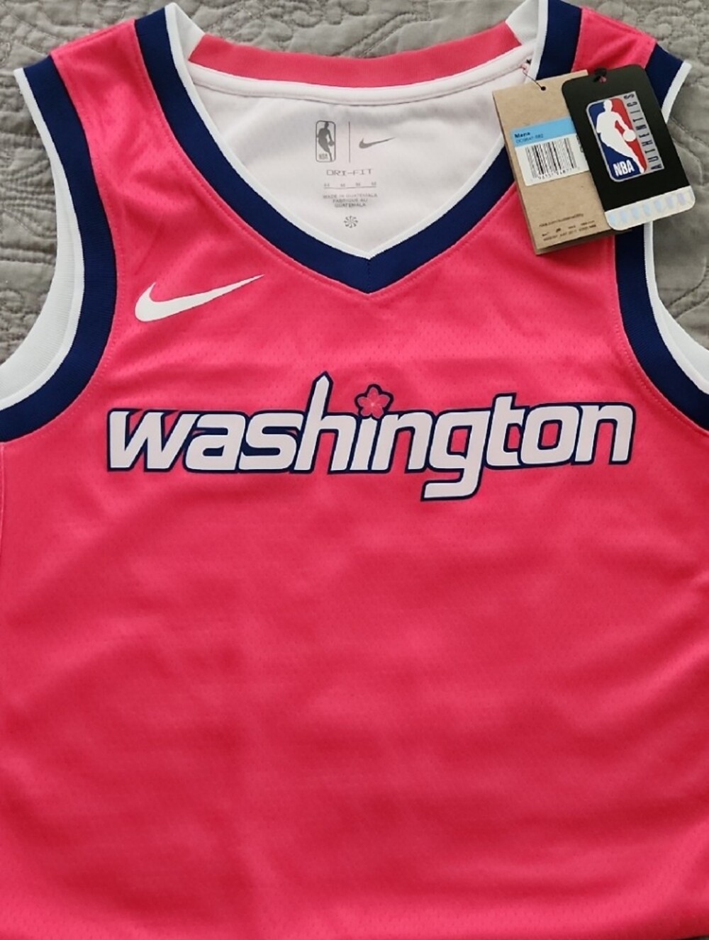 NWT Nike NBA Washington Cherry Blossom Jersey, Men's MED